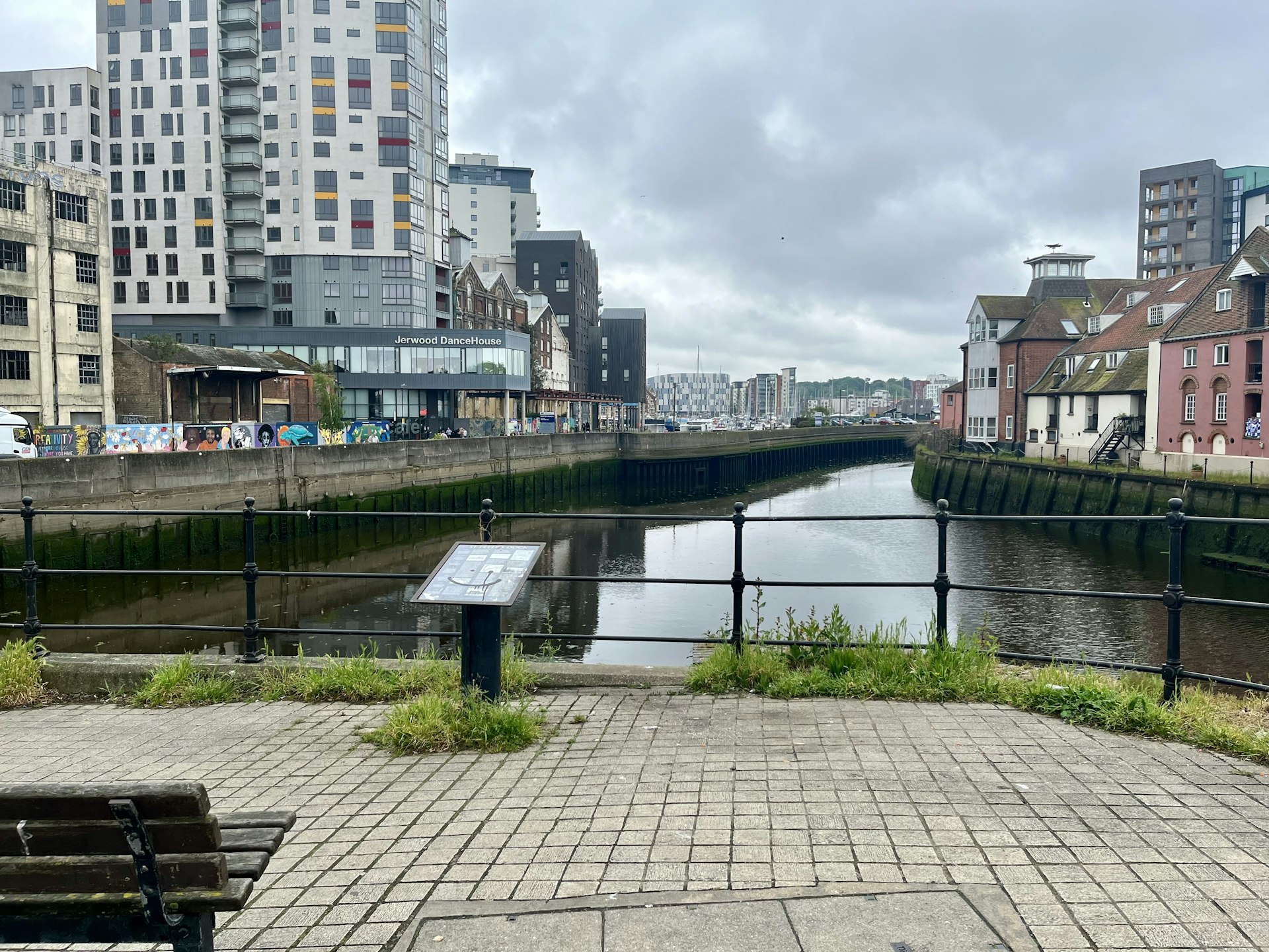 Stoke Bridge in Ipswich before its renovation